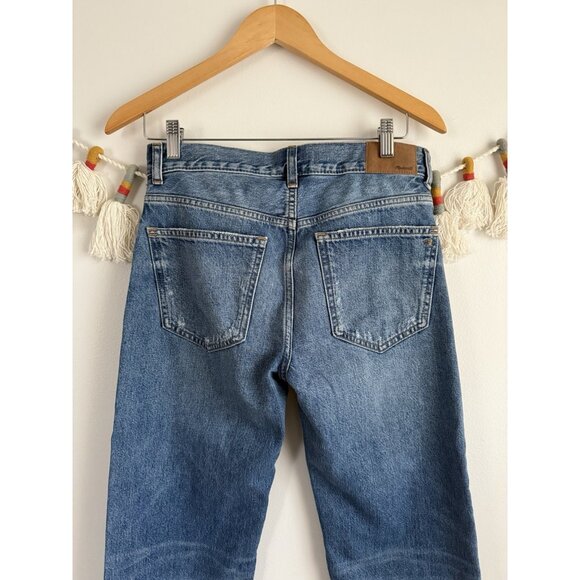 Madewell The Dean Easy Straight Jean Monessen Med Wash Denim Relaxed Fit 25 - Picture 8 of 12